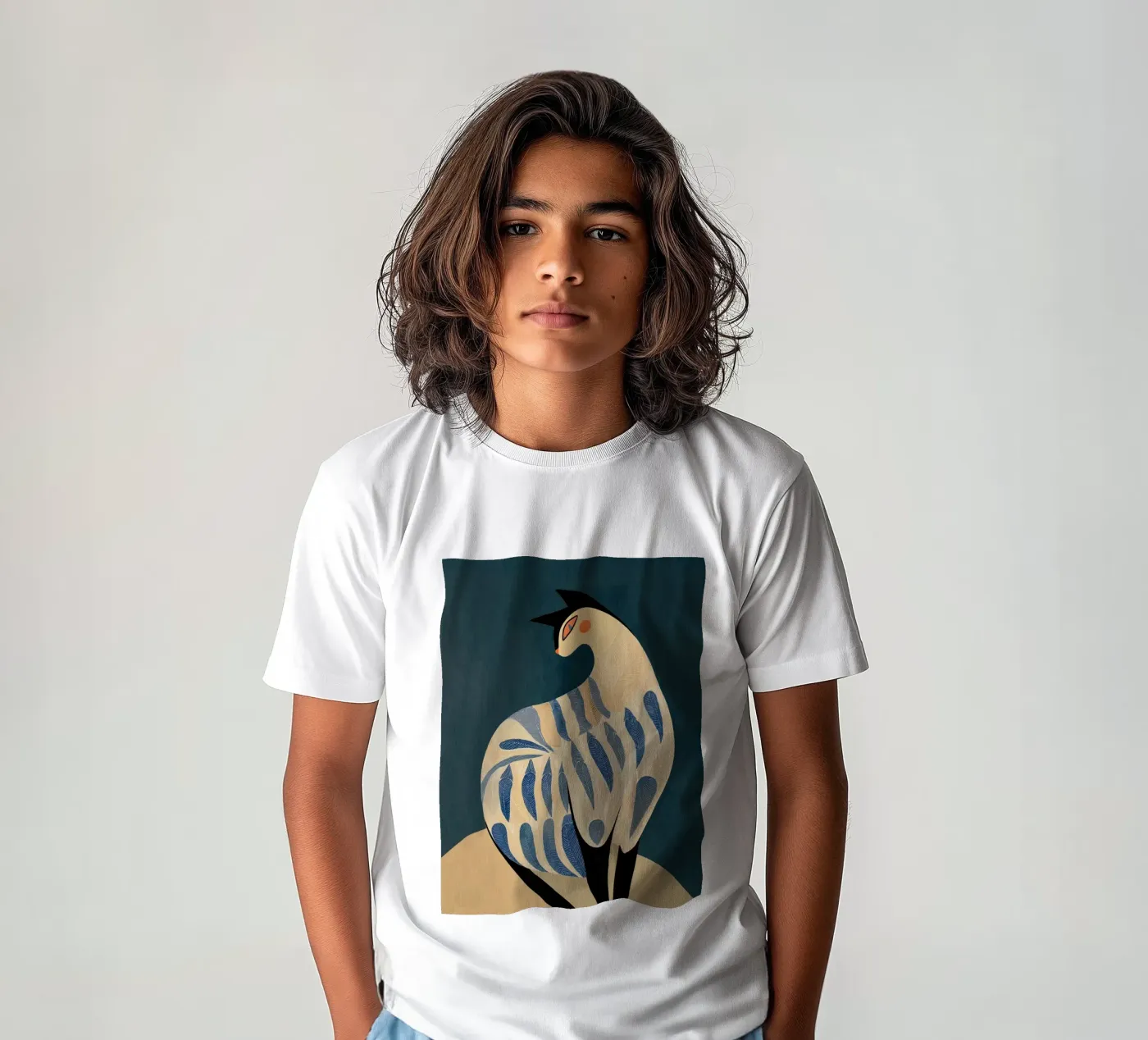 De kat kinder t-shirt van Sienna Atelier