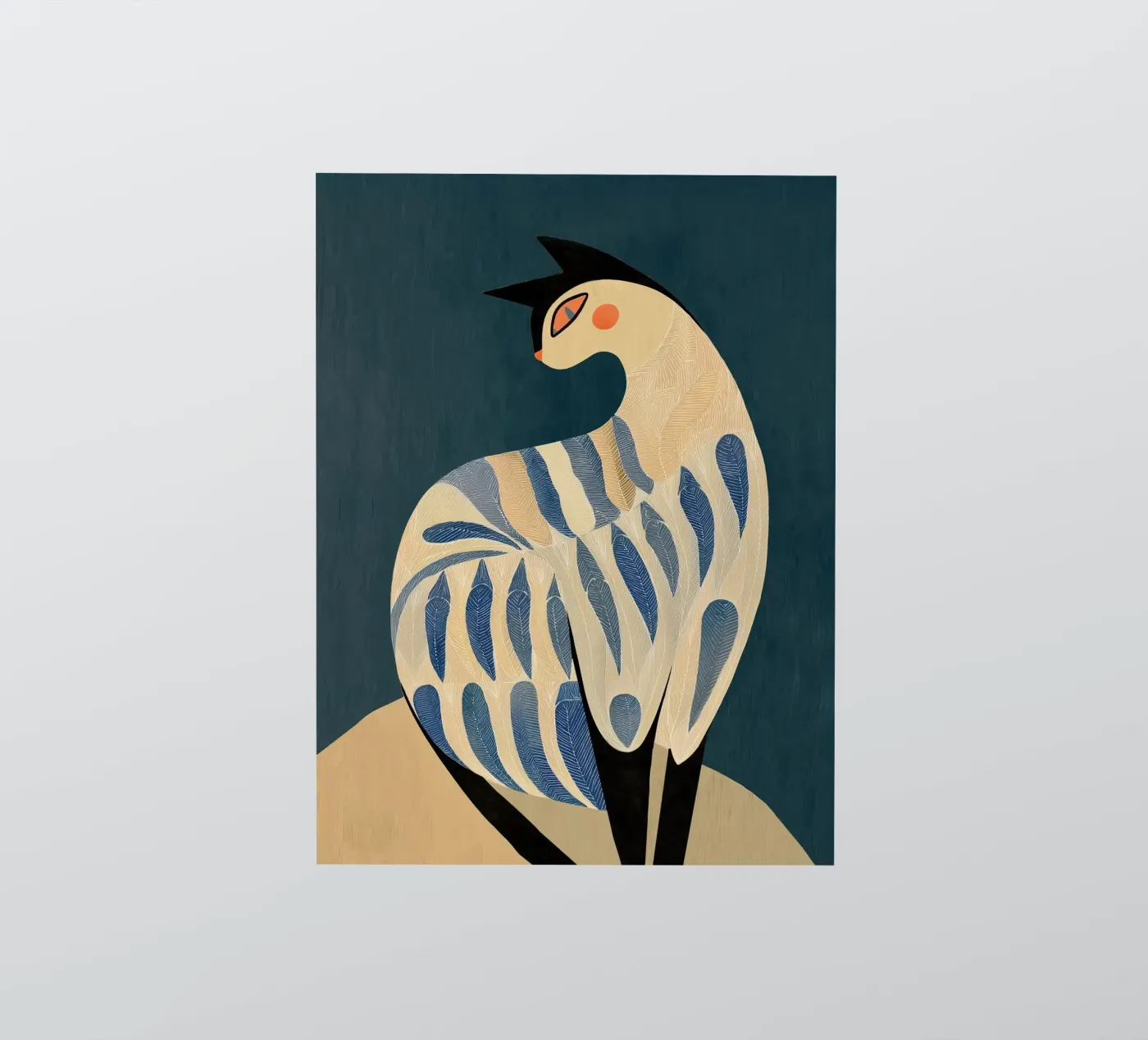 De kat sticker van Sienna Atelier