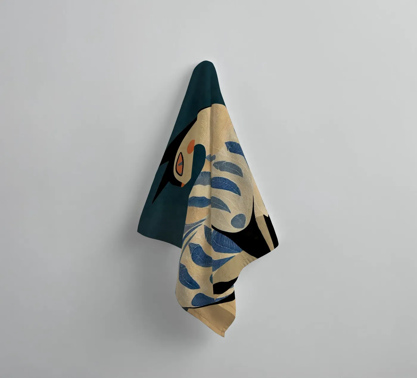 De kat badhanddoek van Sienna Atelier