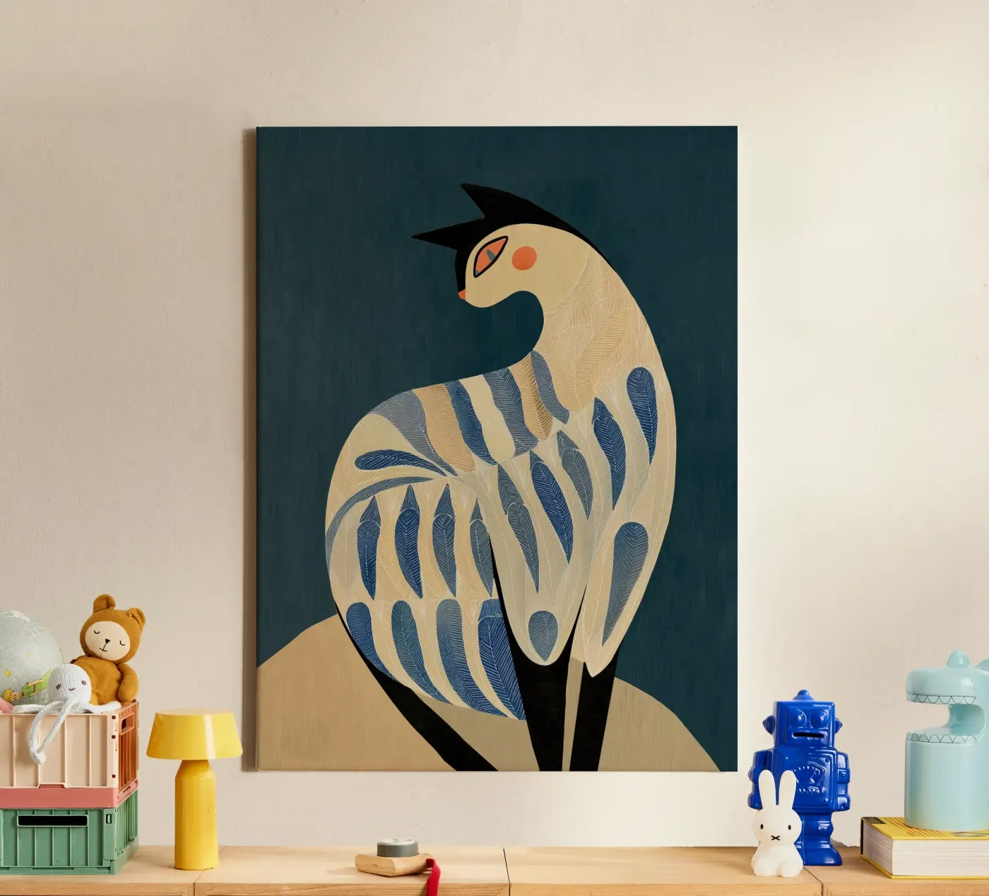 De kat canvas van Sienna Atelier