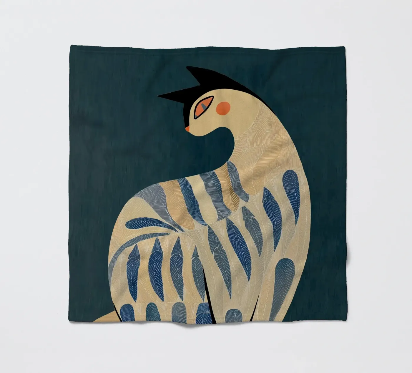 Die Katze Fleecedecke von Sienna Atelier