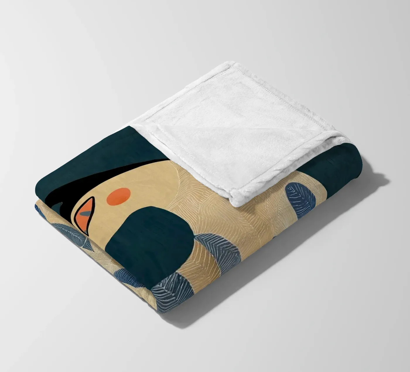 Die Katze Fleecedecke von Sienna Atelier