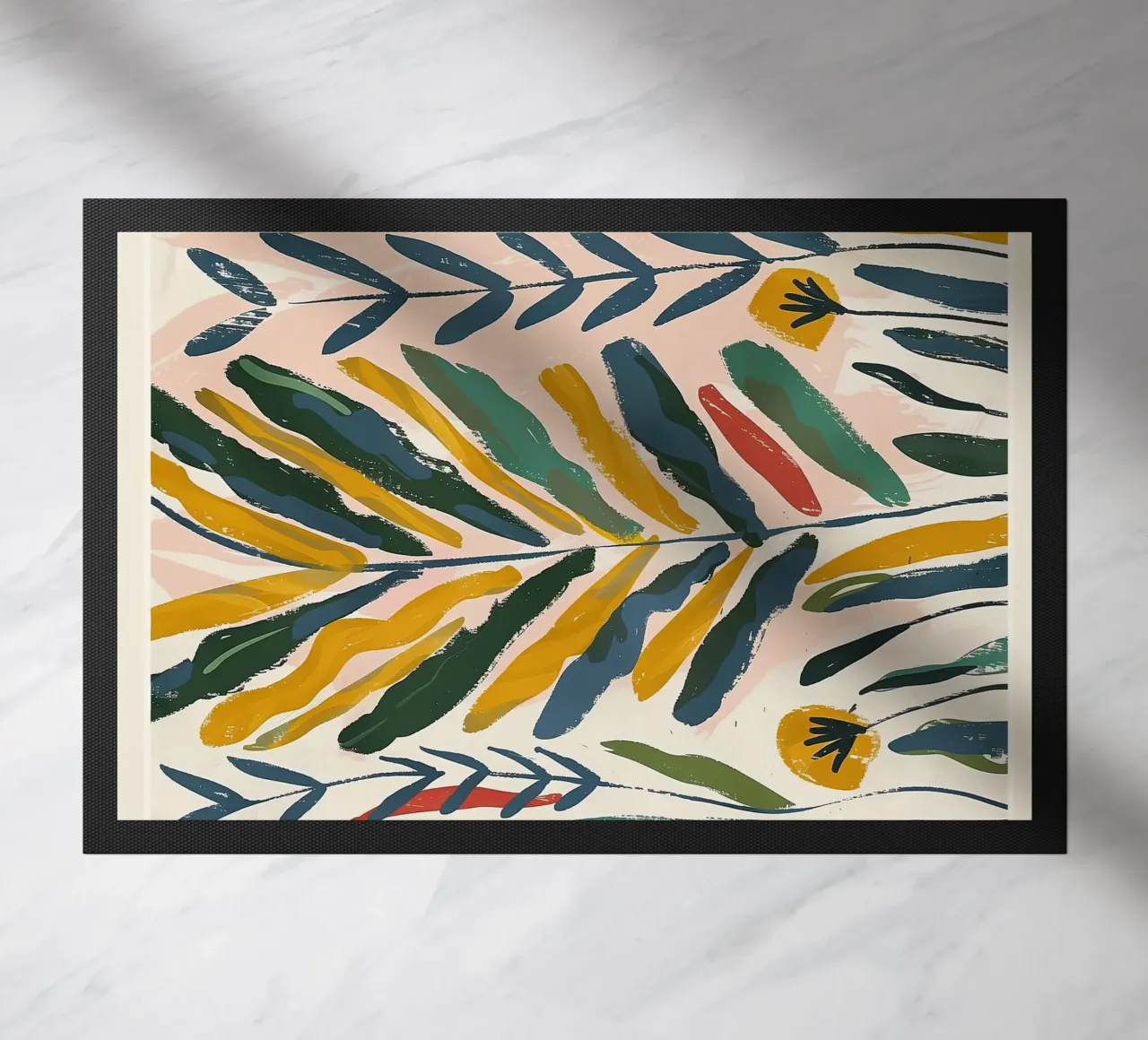 Foglie illuminate dal sole zerbino da Sienna Atelier