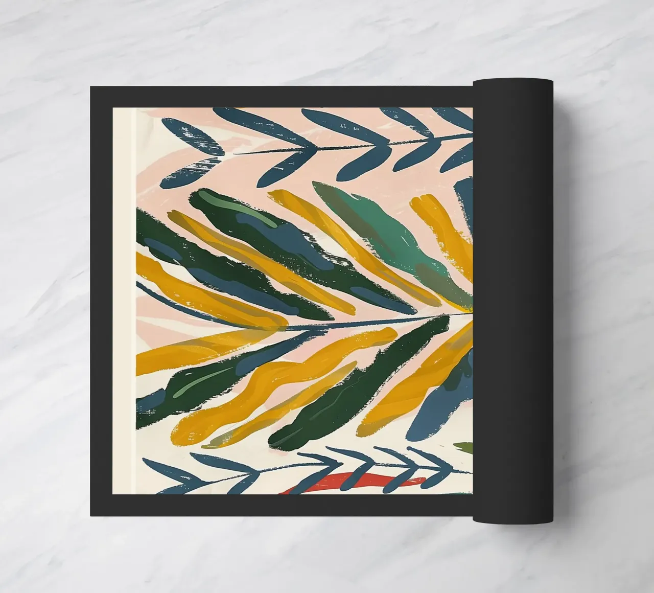 Foglie illuminate dal sole zerbino da Sienna Atelier