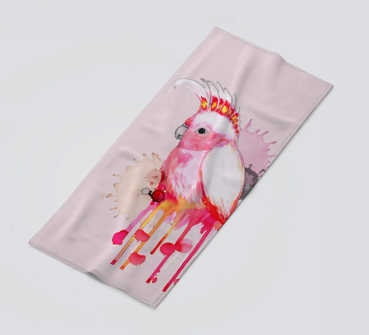 Cacatua del maggiore Mitchell telo mare da BwiseLizzy