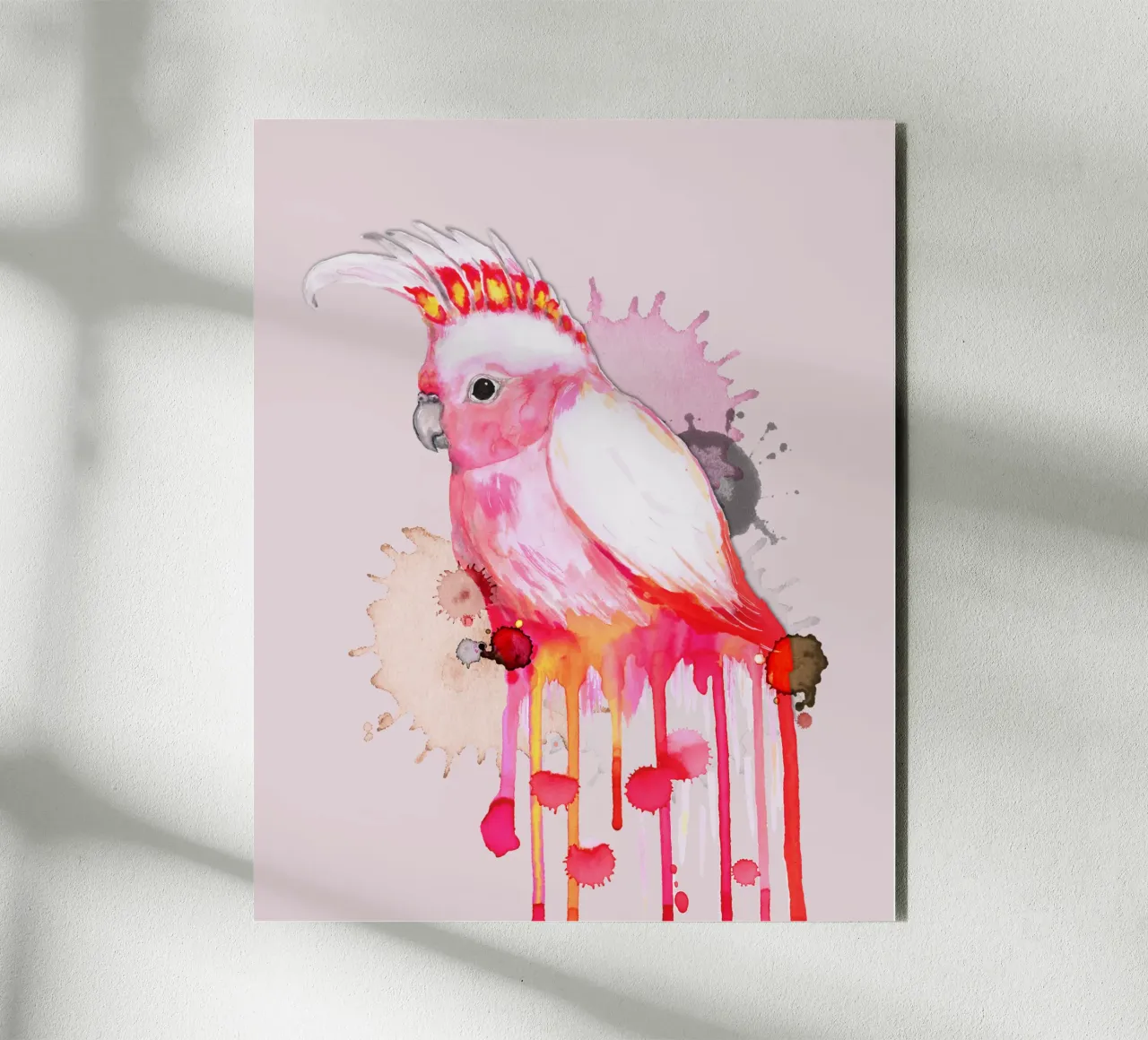 Cacatua del maggiore Mitchell alluminio dibond da BwiseLizzy
