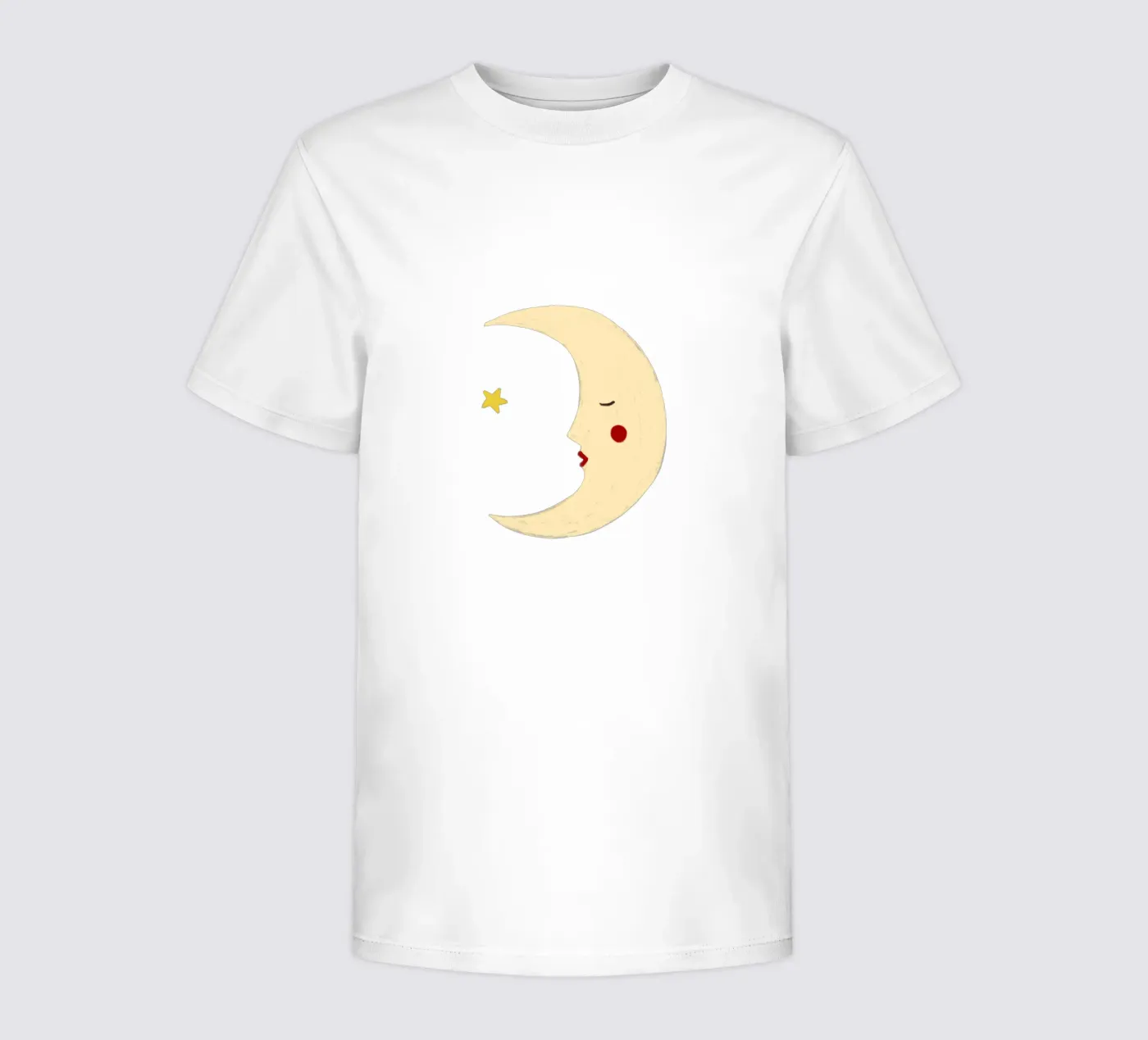 Maan kinder t-shirt van Sophie Augustin Illustration