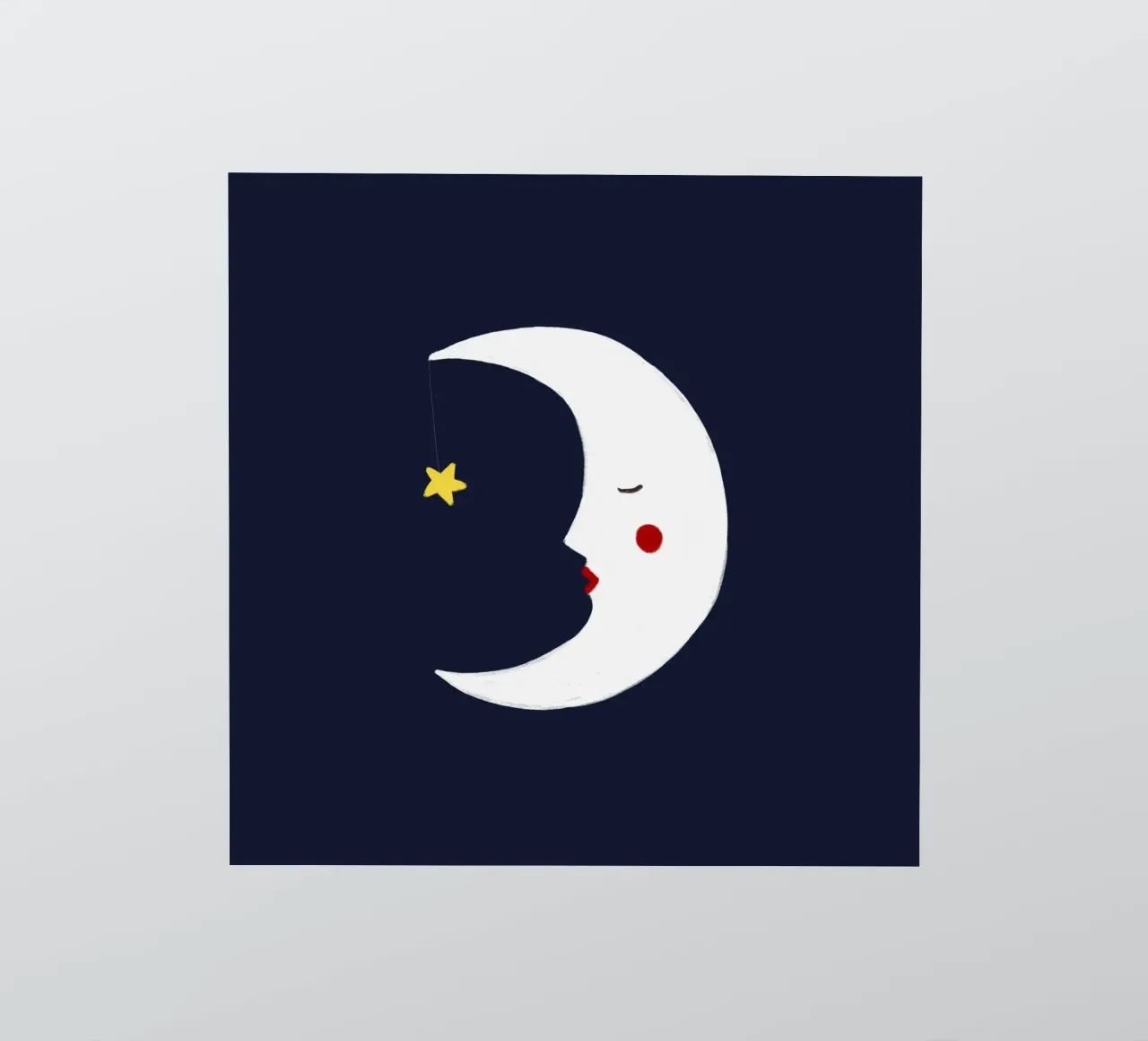 Moon sticker by Sophie Augustin Illustration