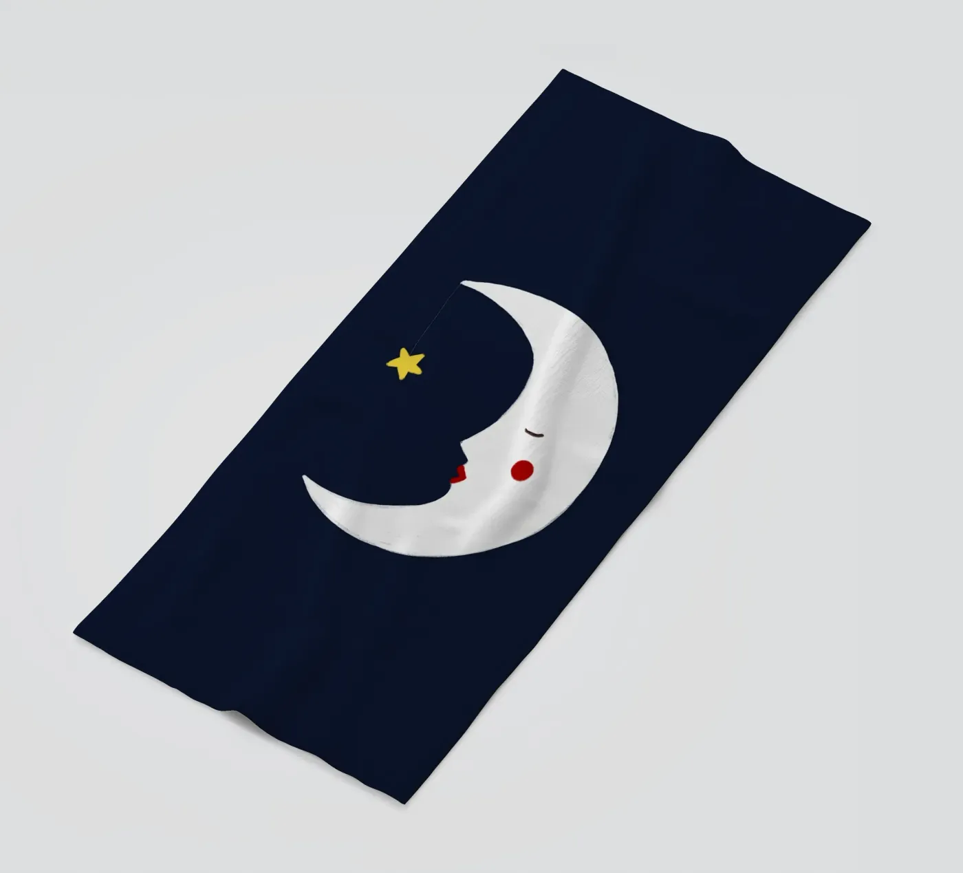 Maan strandhanddoek van Sophie Augustin Illustration