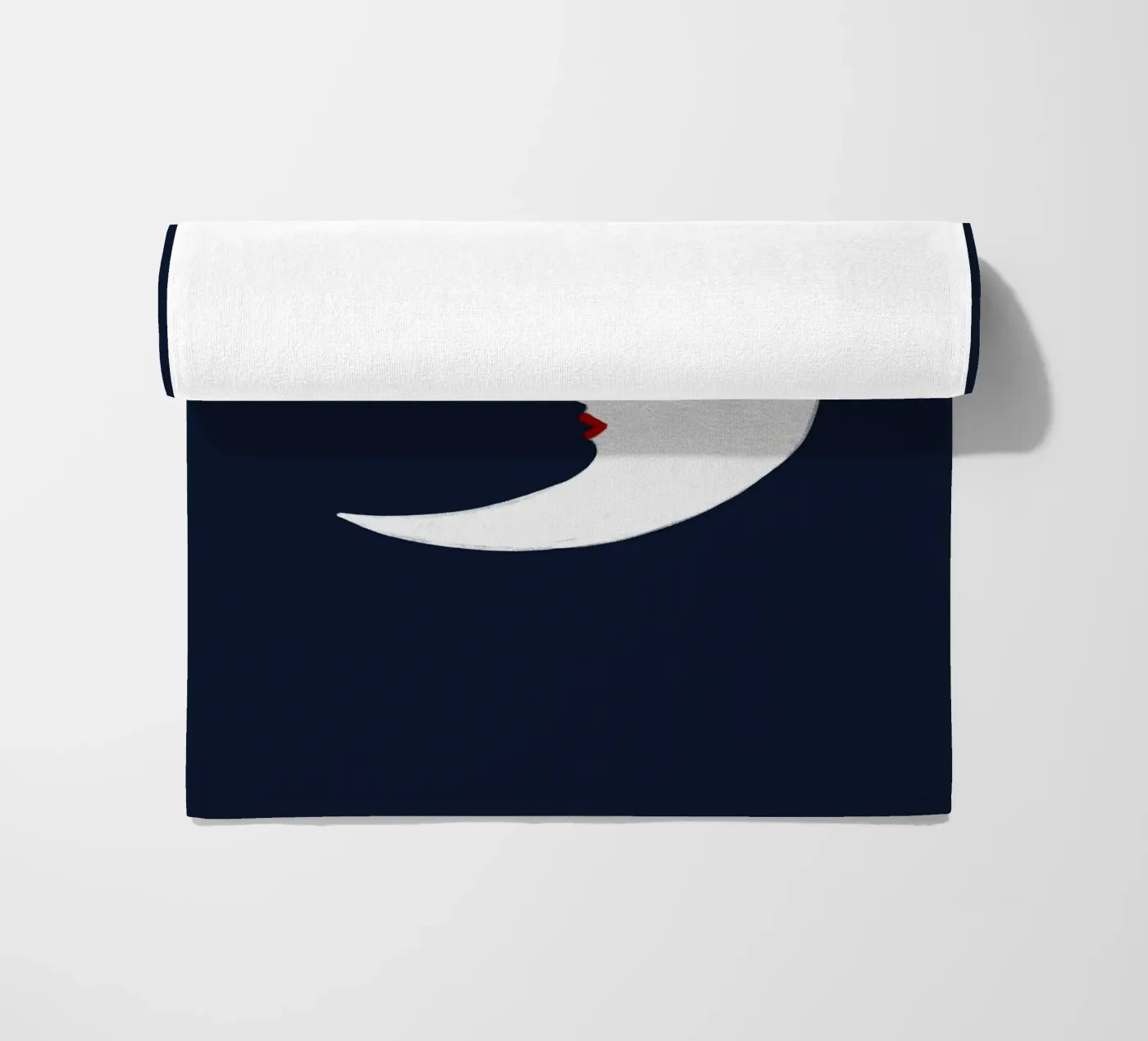 Maan strandhanddoek van Sophie Augustin Illustration