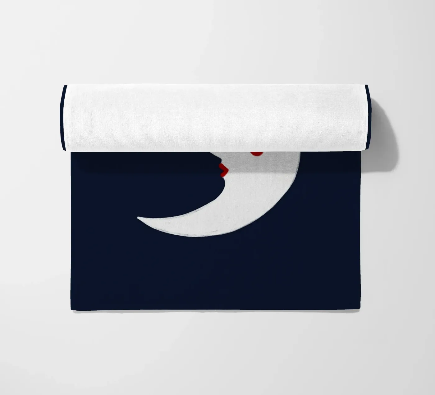Maan strandhanddoek van Sophie Augustin Illustration