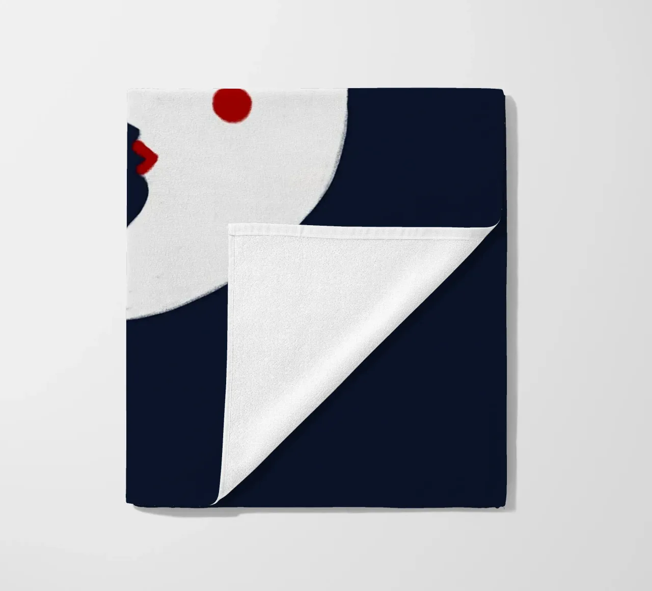 Maan strandhanddoek van Sophie Augustin Illustration