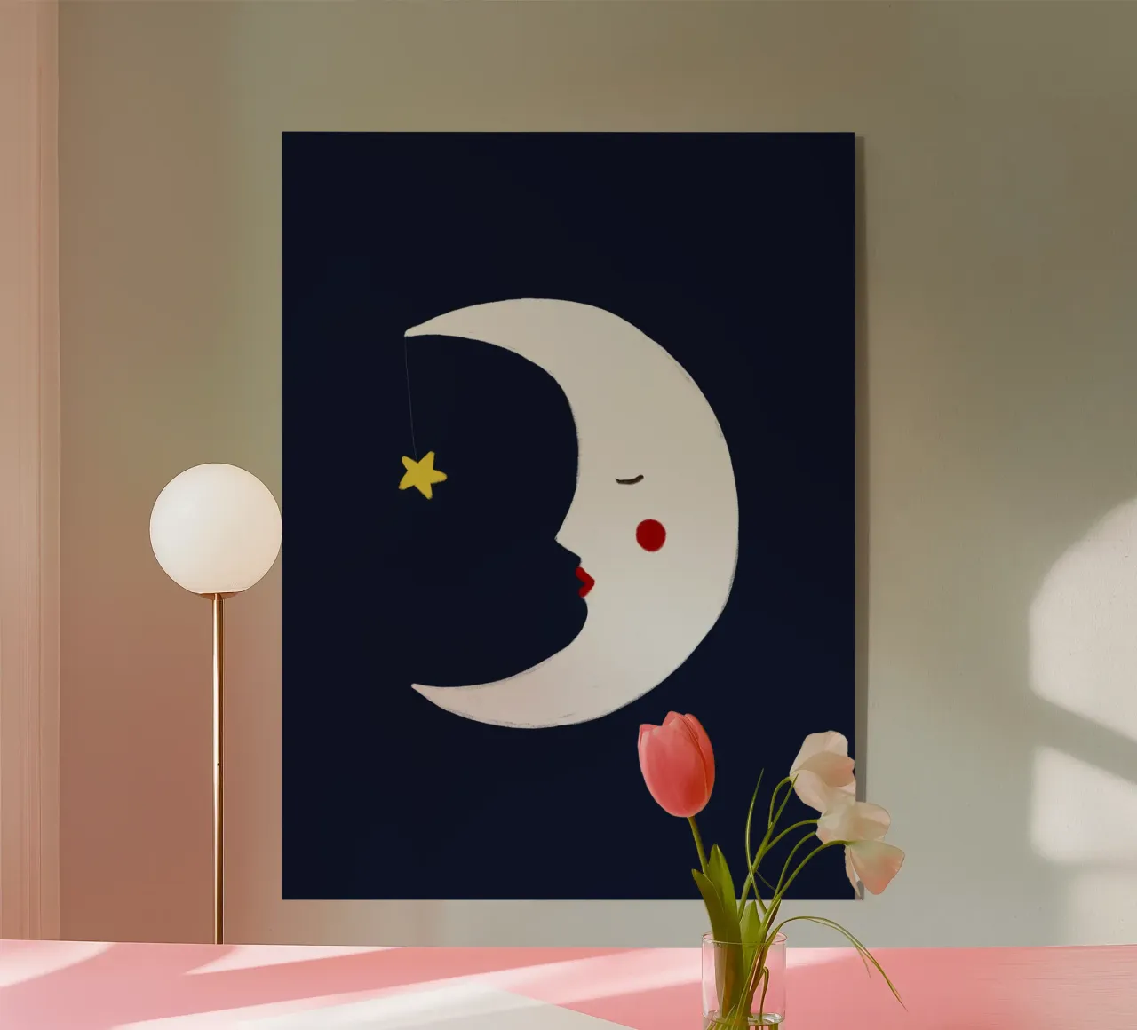 Luna plexiglass da Sophie Augustin Illustration