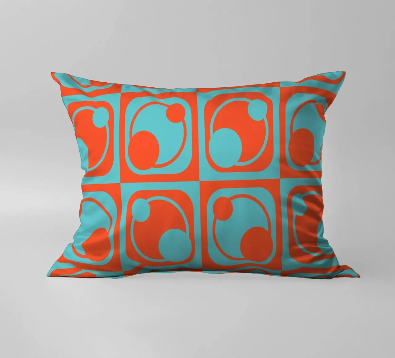 1960s inspired abstract geometrical pattern cuscino da good-vibes