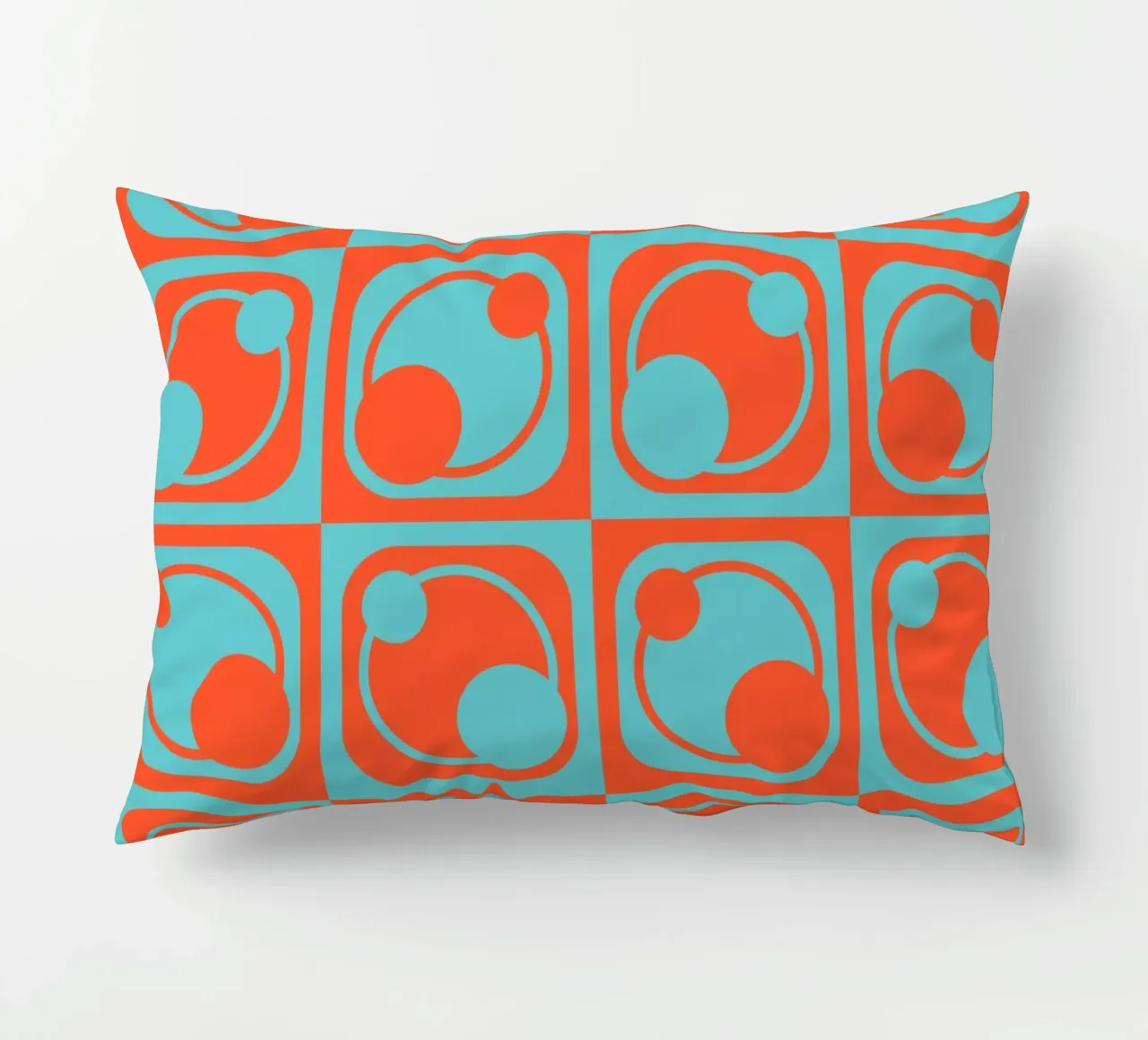 1960s inspired abstract geometrical pattern cuscino da good-vibes