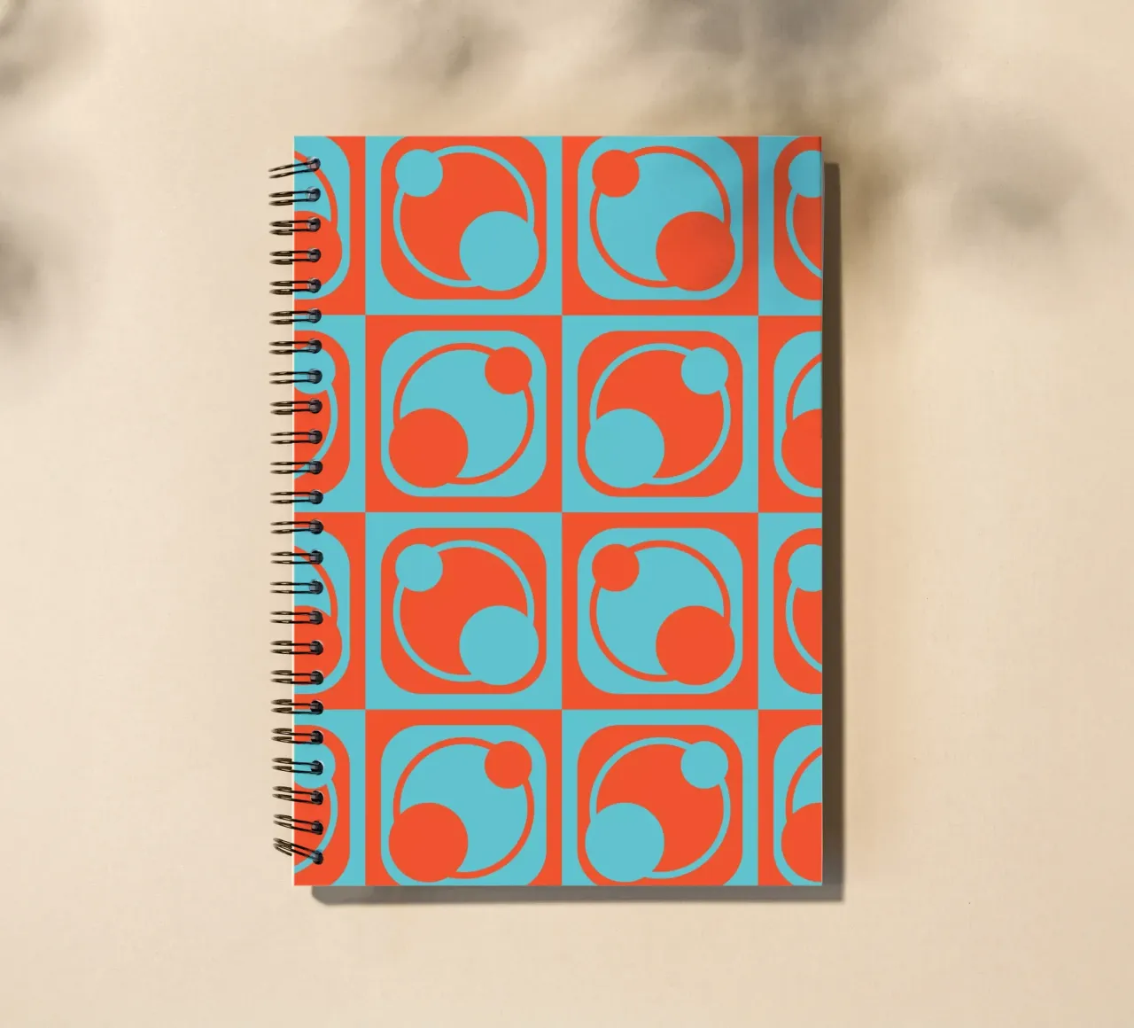 1960s inspired abstract geometrical pattern spiral notebook by good-vibes
