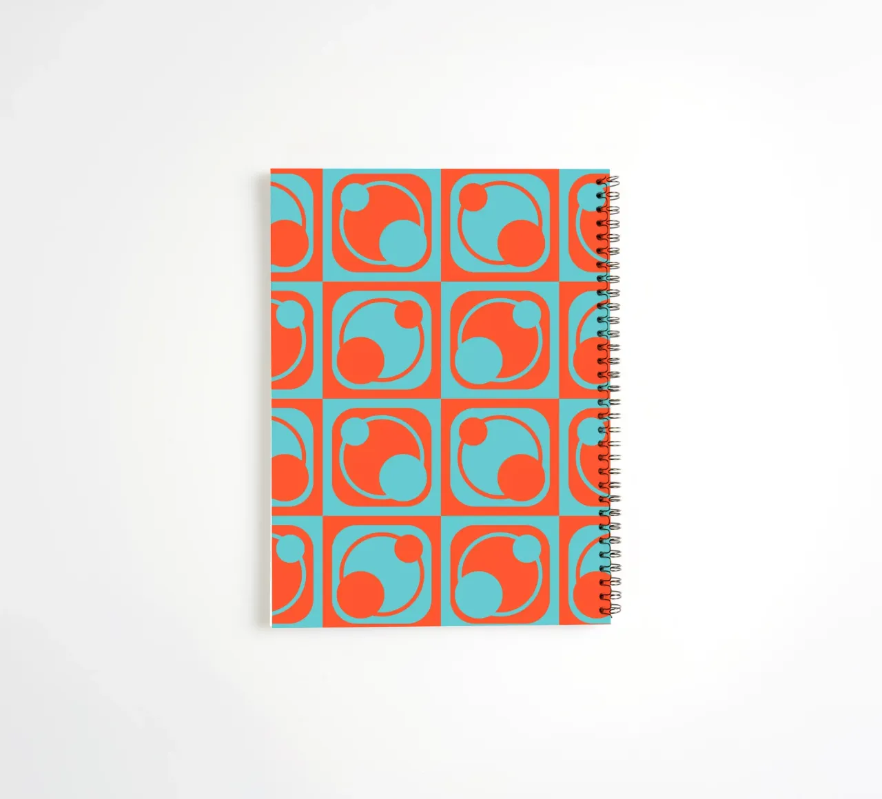 1960s inspired abstract geometrical pattern spiral notebook by good-vibes