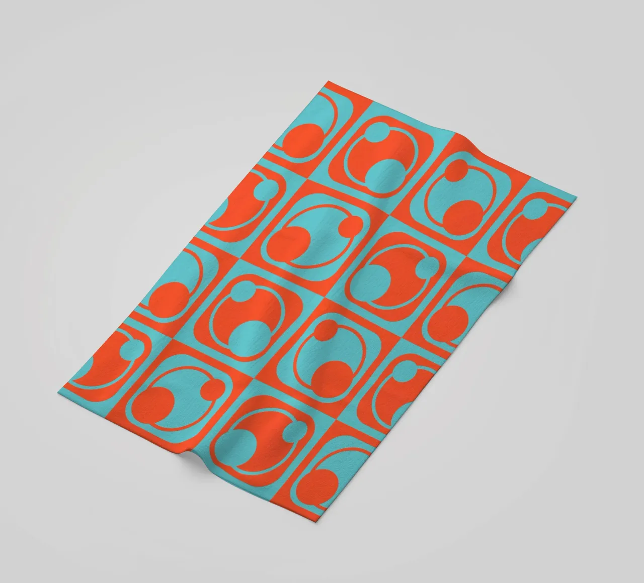 1960s inspired abstract geometrical pattern telo mare da good-vibes