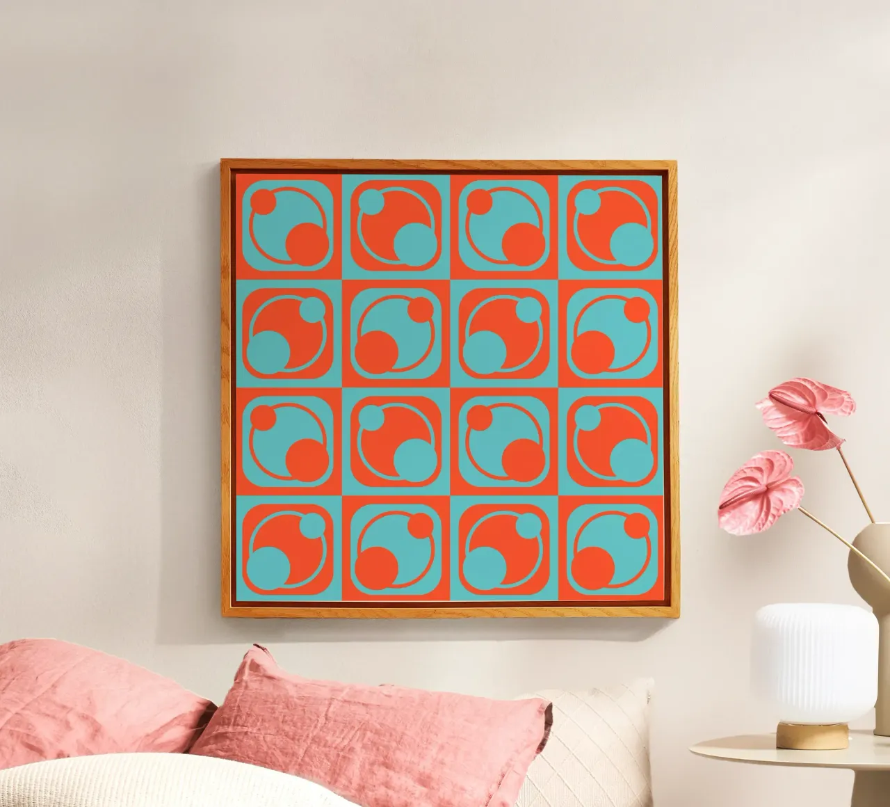 1960s inspired abstract geometrical pattern plexiglass da good-vibes