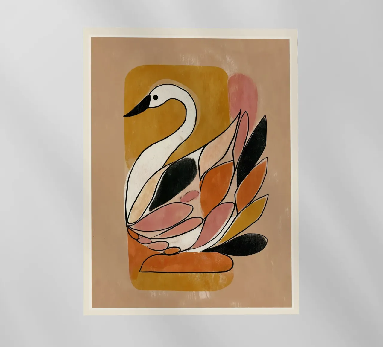 Piume d'autunno Cigno pellicola backlit da Sienna Atelier