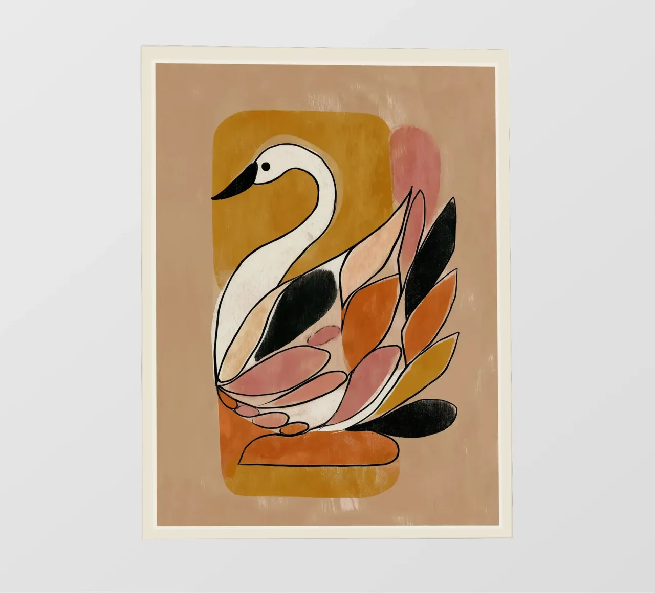 Piume d'autunno Cigno pellicola backlit da Sienna Atelier