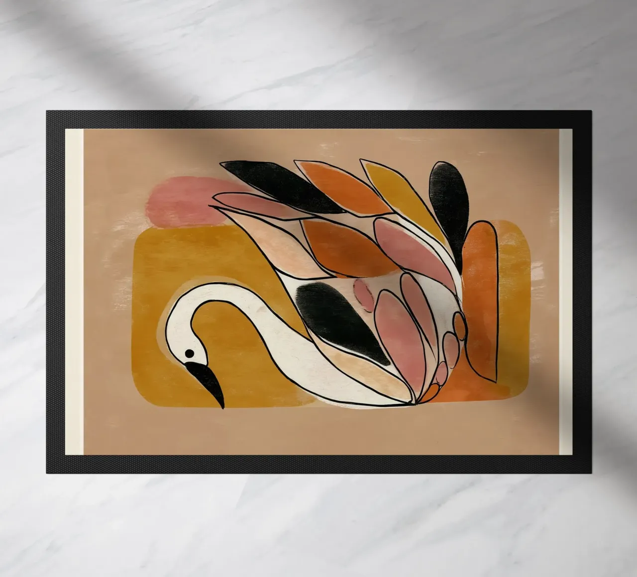 Piume d'autunno Cigno zerbino da Sienna Atelier