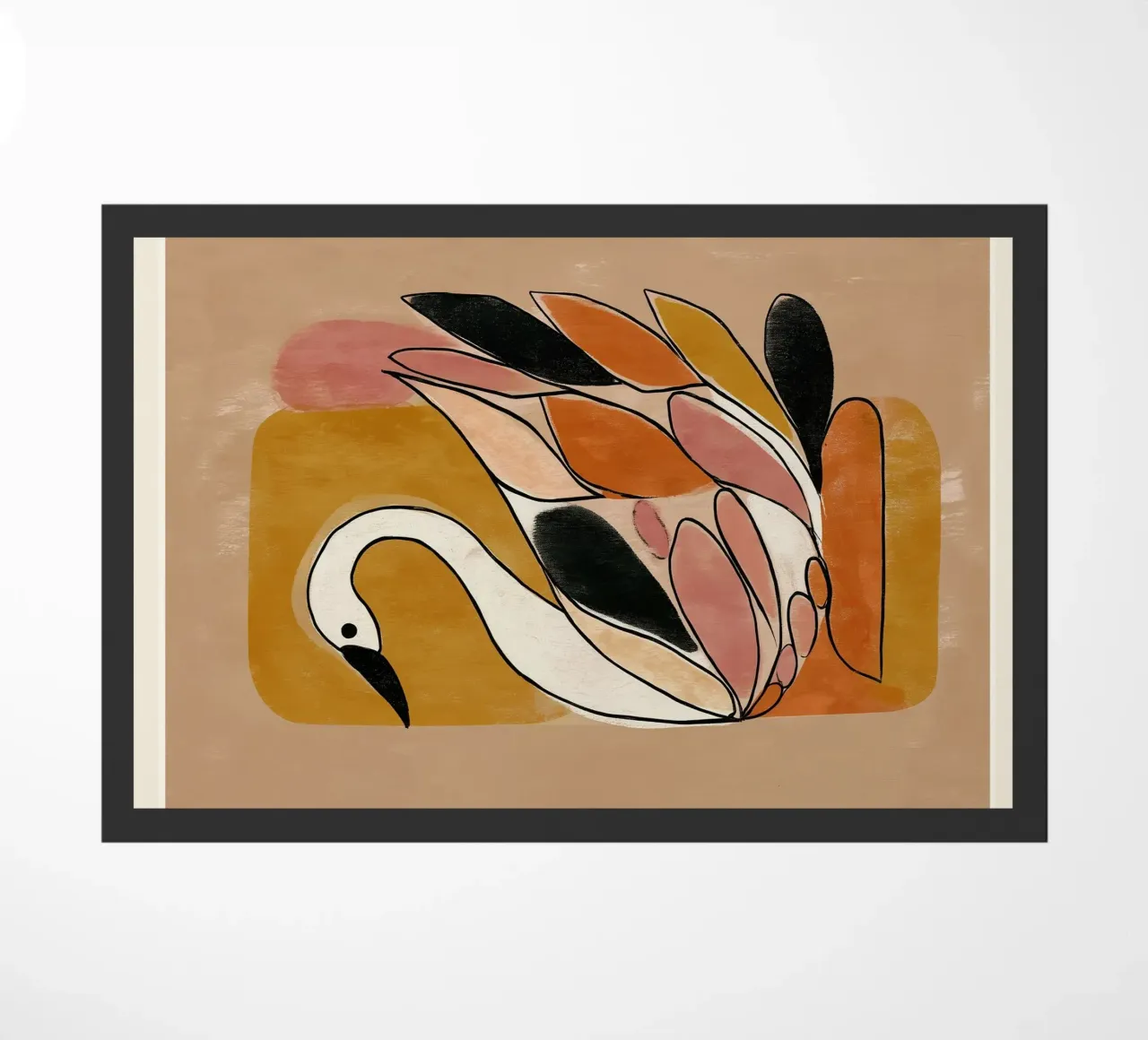 Piume d'autunno Cigno zerbino da Sienna Atelier