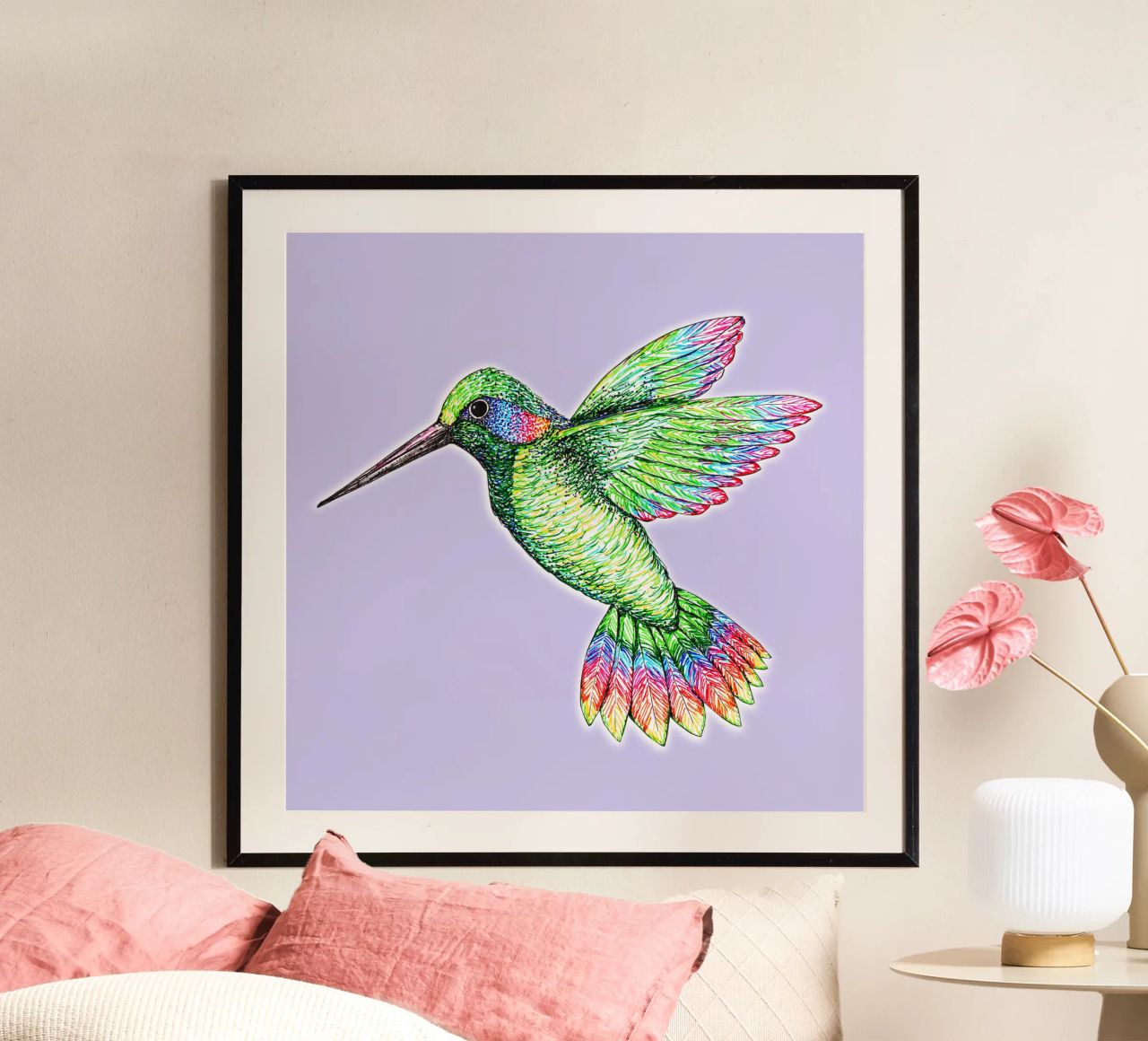 Hummingbird poster by BwiseLizzy