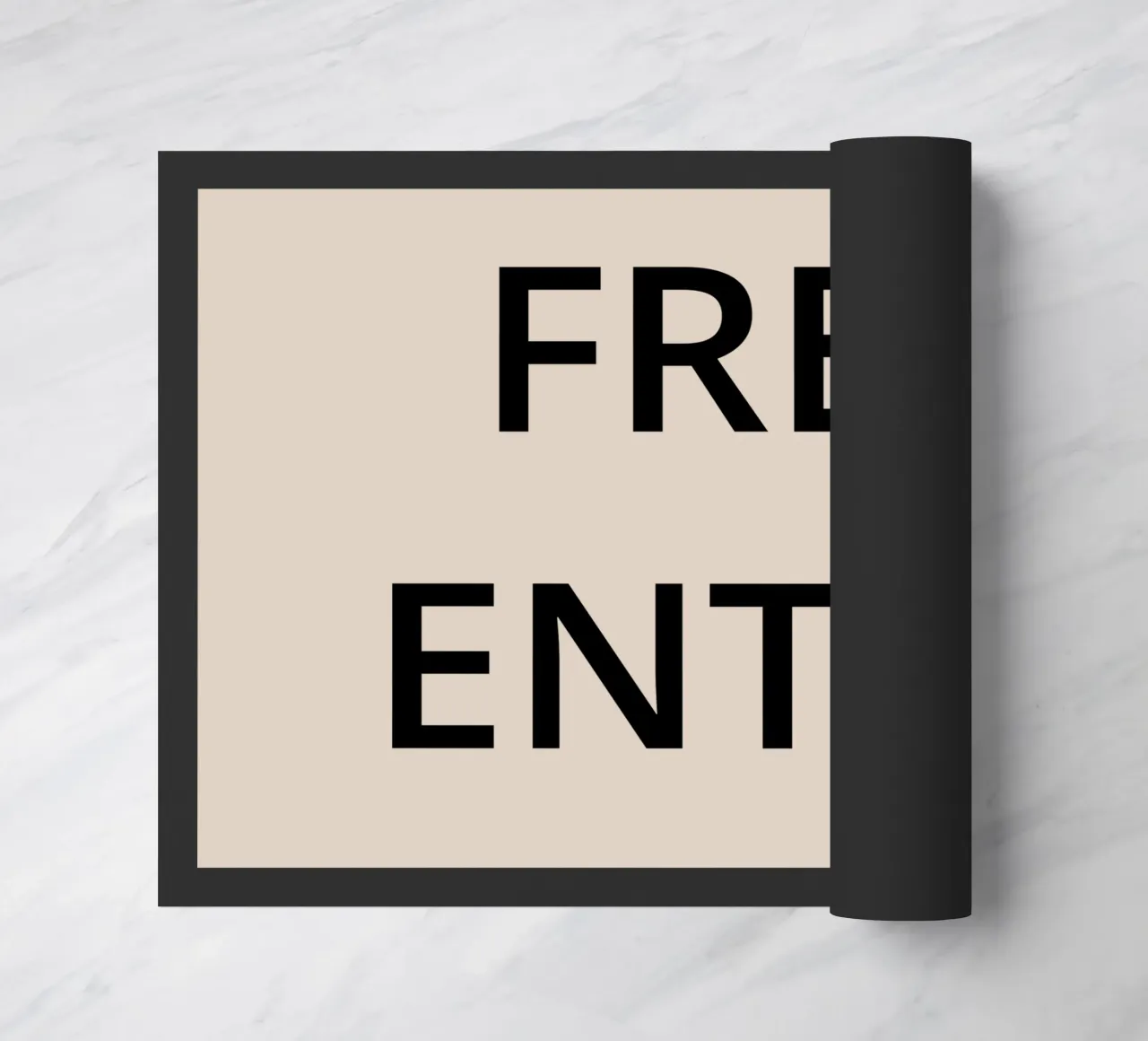 FREE ENTRY doormat by Simple