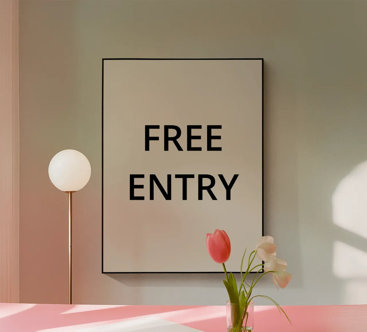 FREE ENTRY plexiglass da Simple