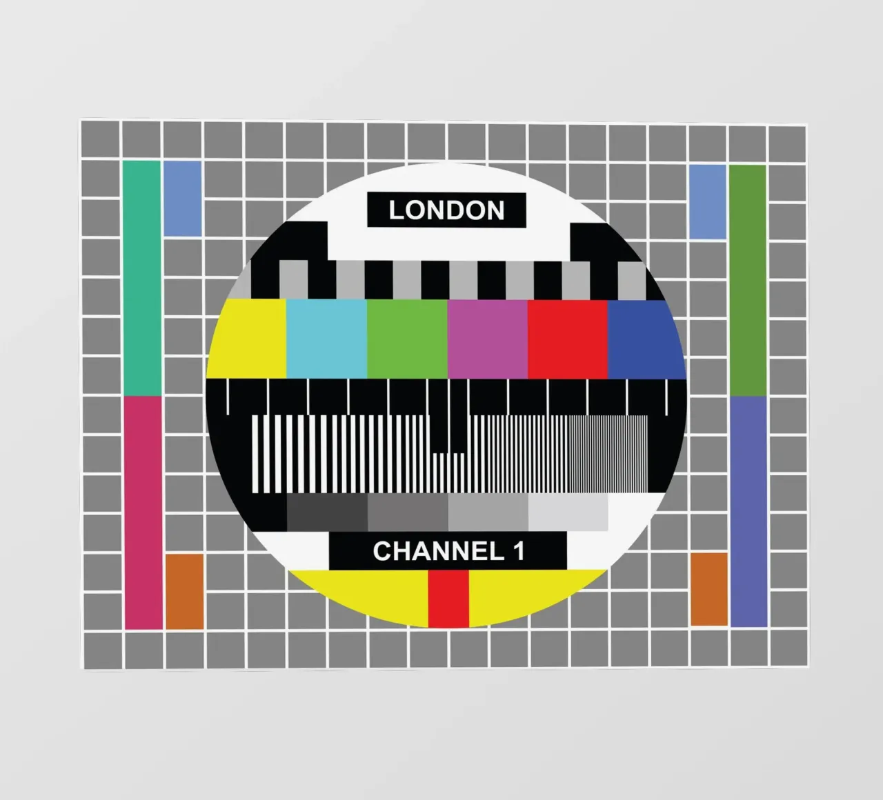 Scheda di prova TV di Londra telo in pvc da JaySan Studio