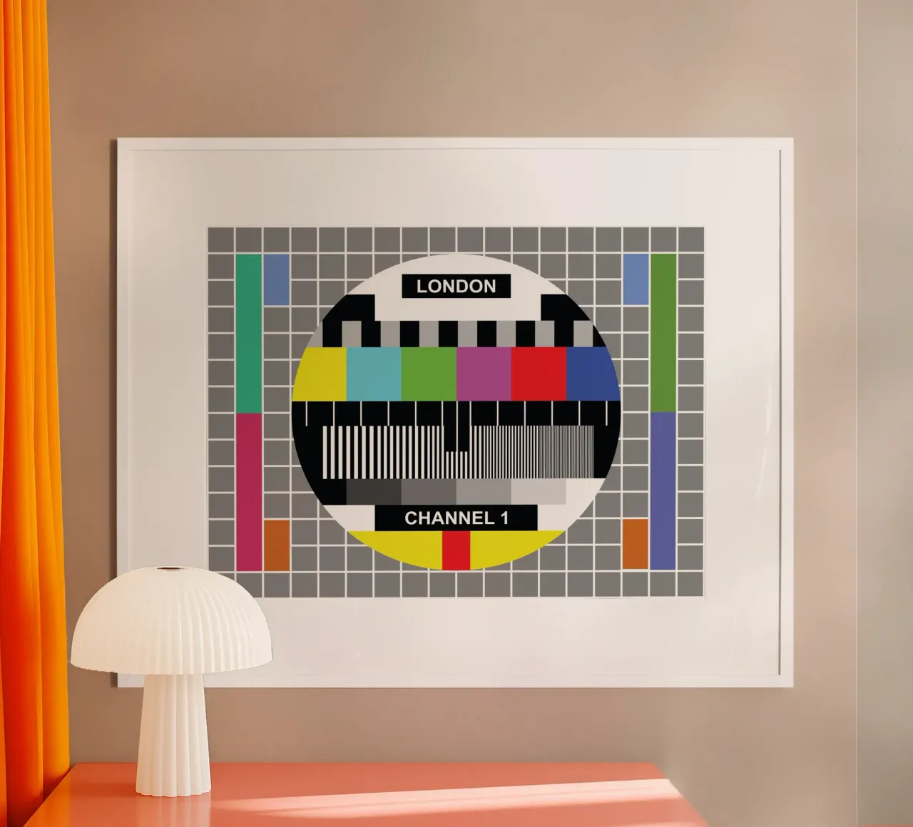 Scheda di prova TV di Londra poster da JaySan Studio