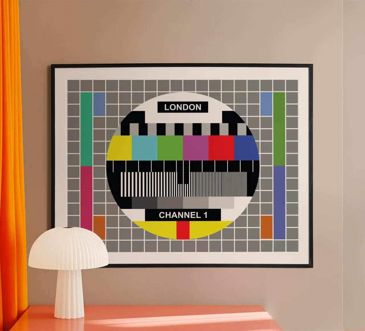 Scheda di prova TV di Londra poster da JaySan Studio