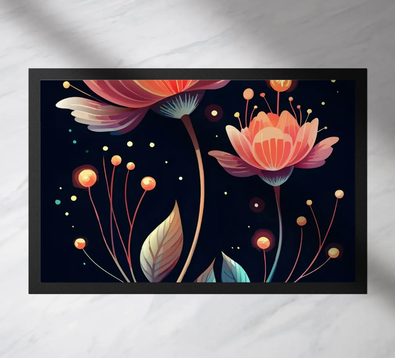 Celestial Blooms doormat by Artistic-shop