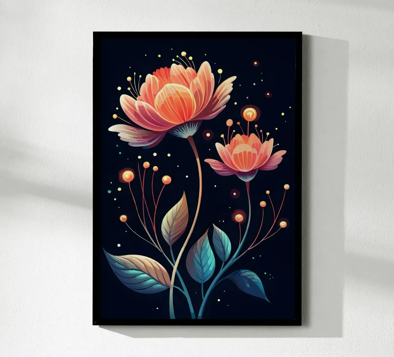 Fiori celesti poster da Artistic-shop