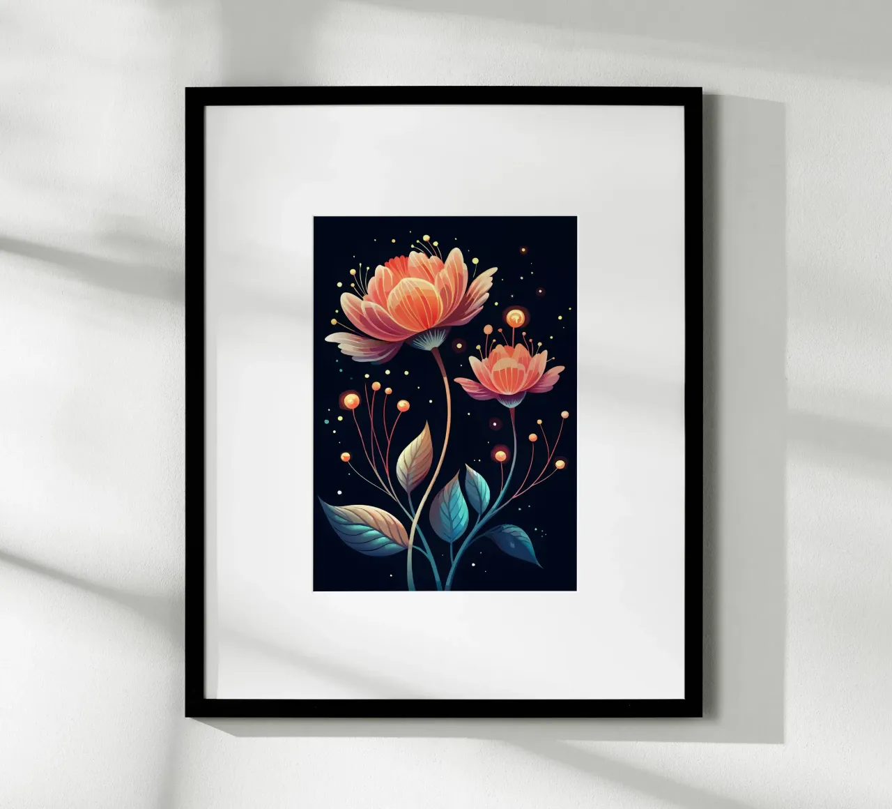 Fiori celesti poster da Artistic-shop