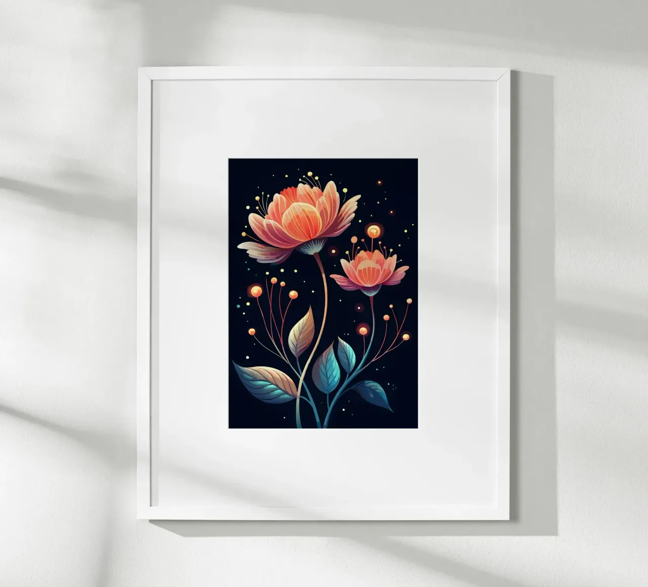Fiori celesti poster da Artistic-shop