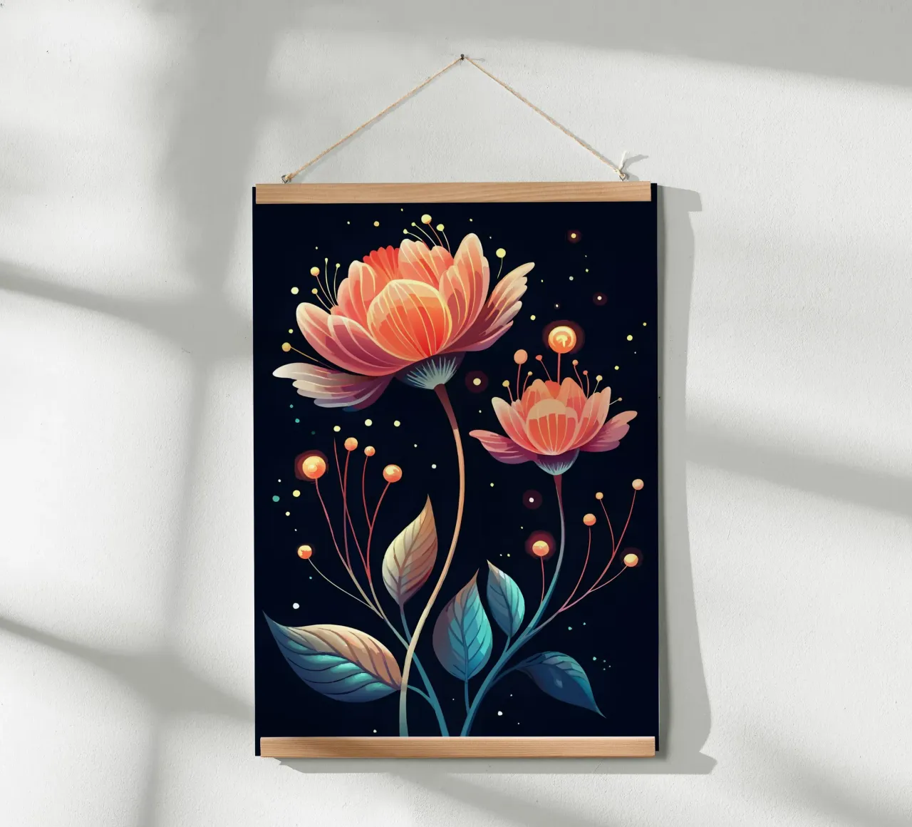 Fiori celesti poster da Artistic-shop