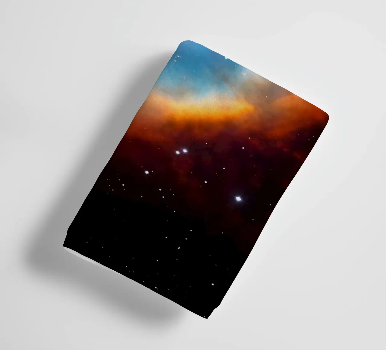 Surfer Floating Through Cosmic Nebula Portal towel by Dreamspace Visuals