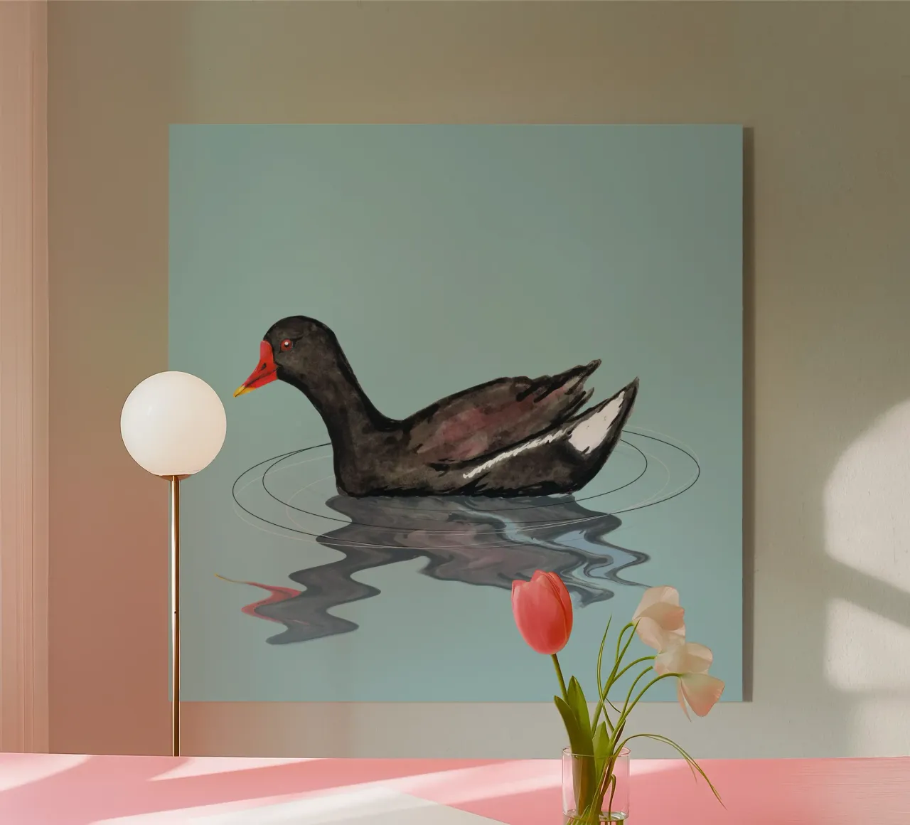 Gallinella d'acqua comune plexiglass da BwiseLizzy