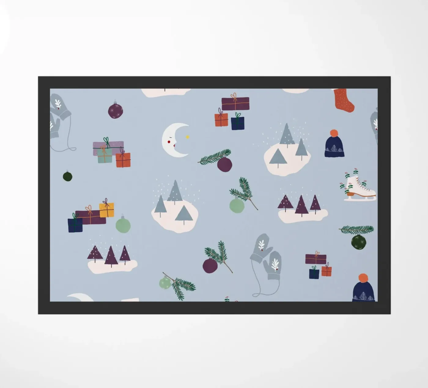 Wintermotief deurmat van Sophie Augustin Illustration