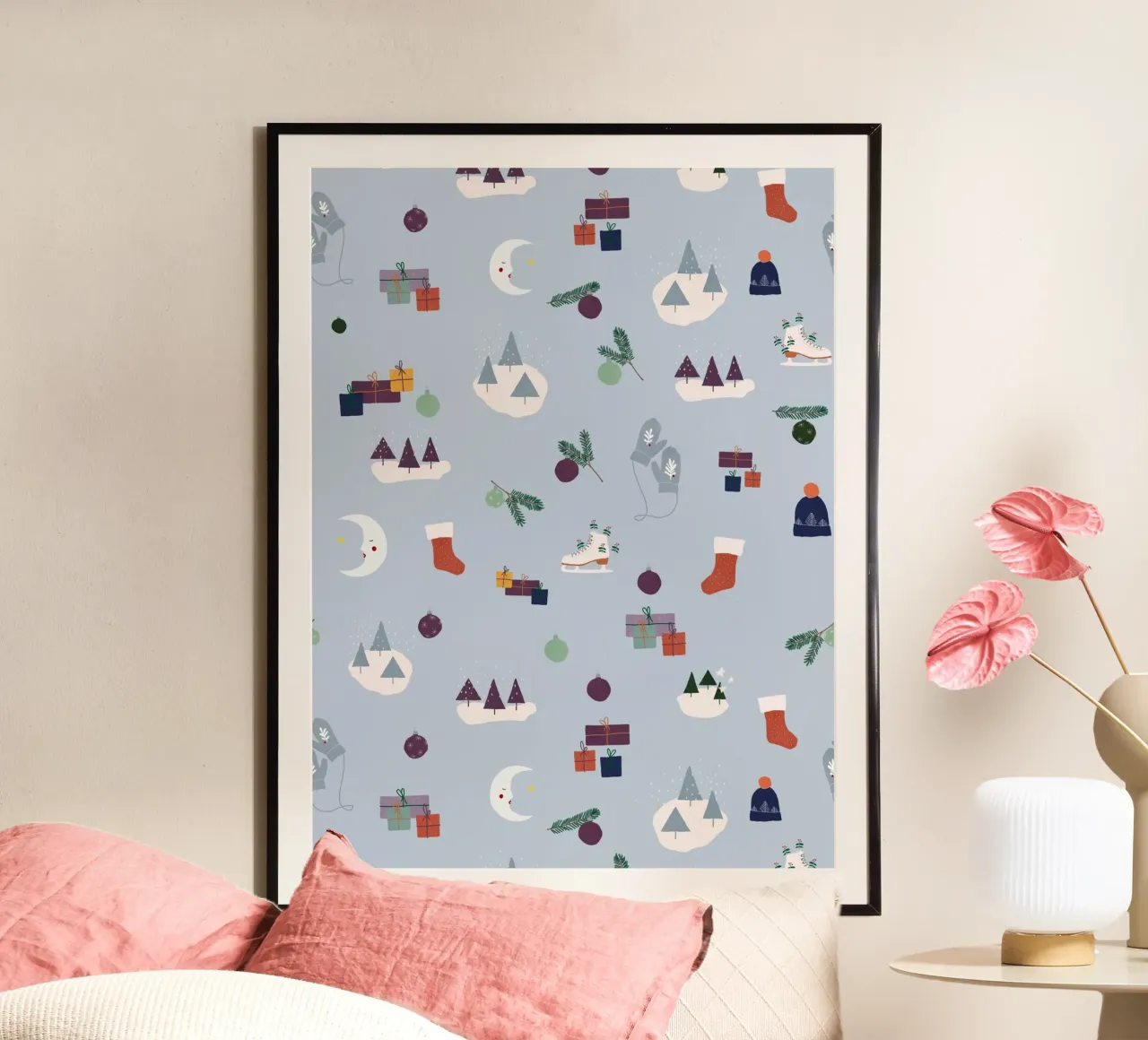 Wintermotive poster da Sophie Augustin Illustration