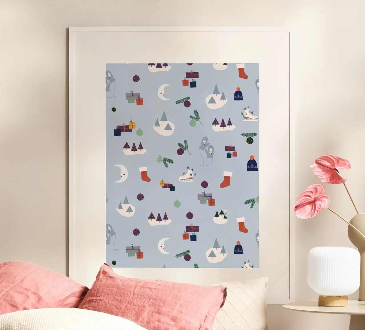 Wintermotive poster da Sophie Augustin Illustration