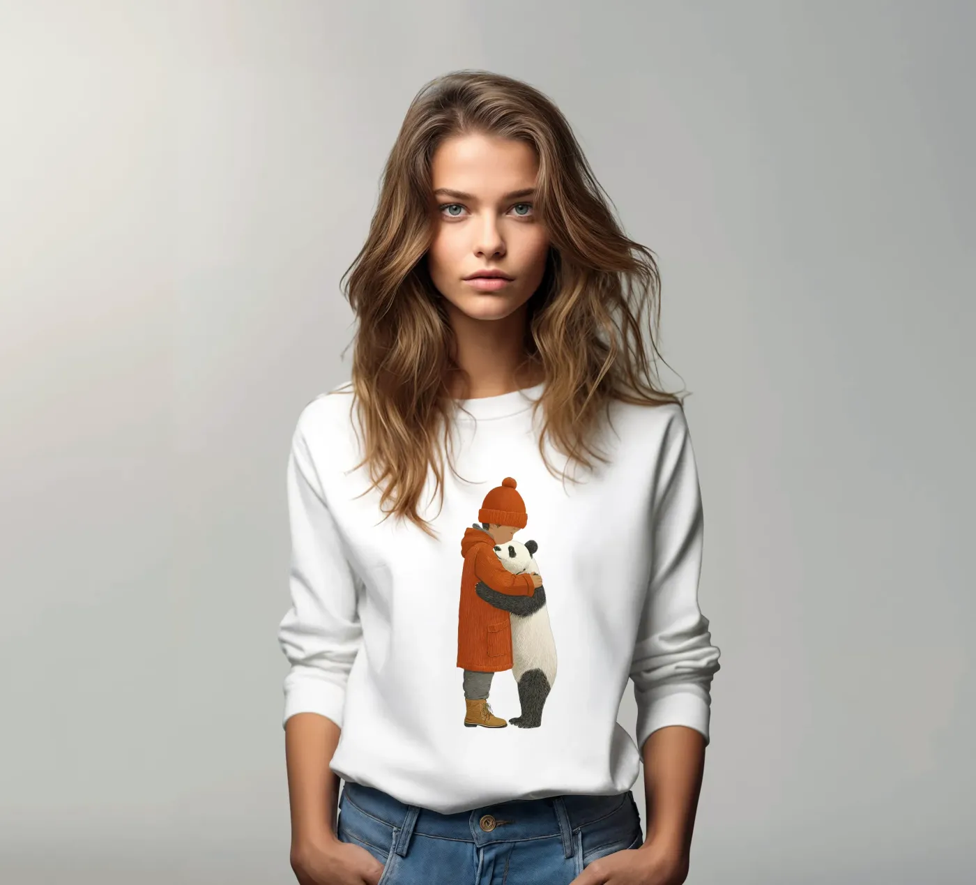 Boy and panda felpa da Fearless Friends