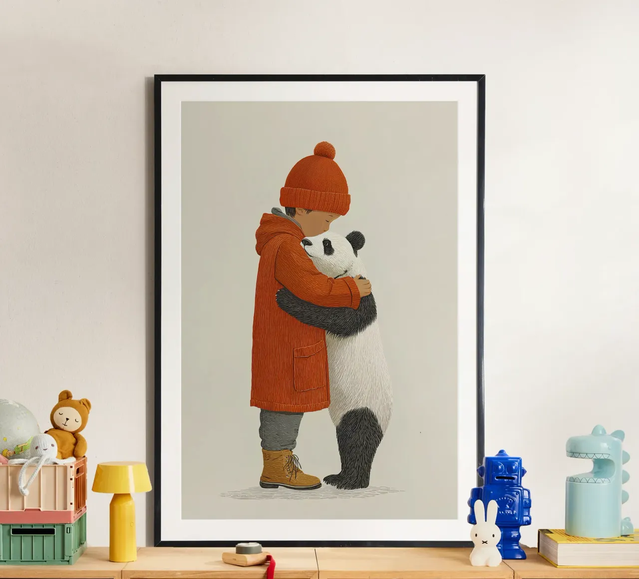 Ragazzo e panda poster da Fearless Friends