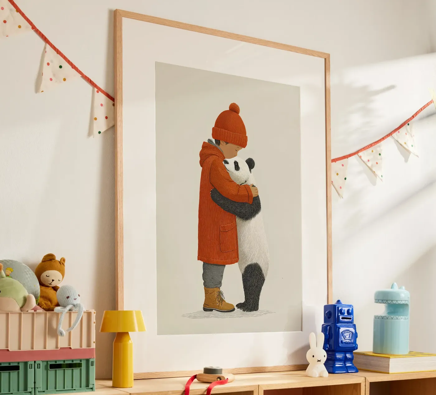 Ragazzo e panda poster da Fearless Friends