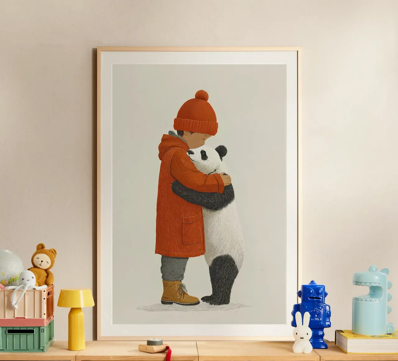 Ragazzo e panda poster da Fearless Friends