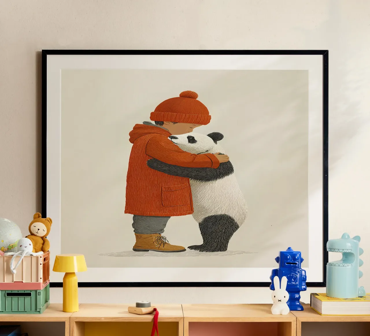 Ragazzo e panda poster da Fearless Friends