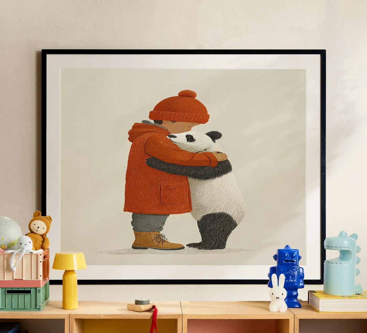 Ragazzo e panda poster da Fearless Friends