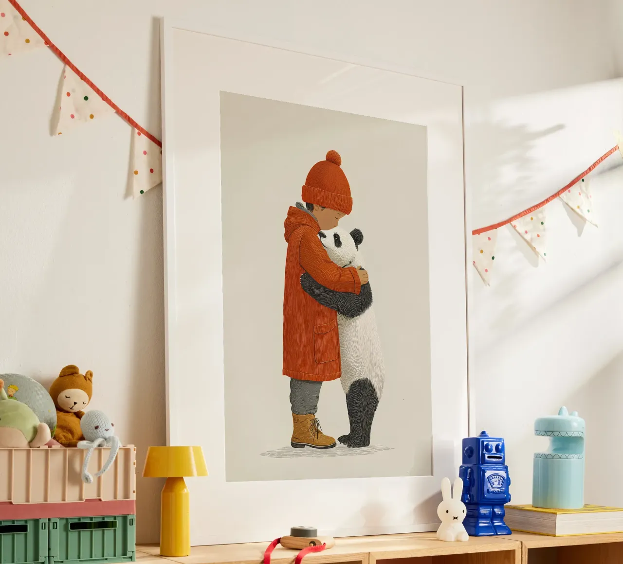 Ragazzo e panda poster da Fearless Friends